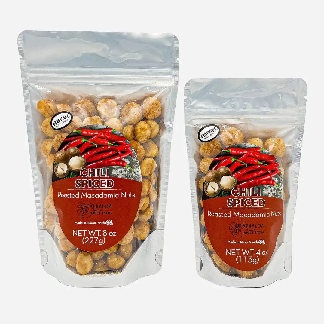 MAKA LASSI / マカ ラッシ / OUR LIFE アンチヒーロー Chili Spiced Macadamia Nuts | Ahualoa Family Farms