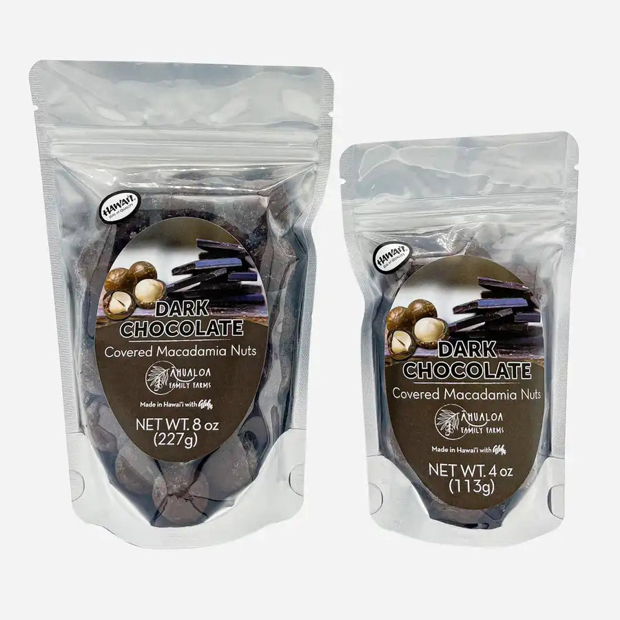 Dark Chocolate Covered Macadamia Nuts | Ahualoa Family Farms