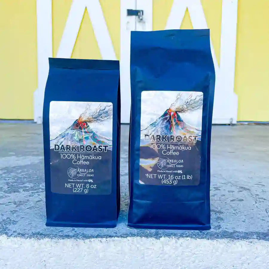 100% Hamakua Dark Roast Coffee Beans