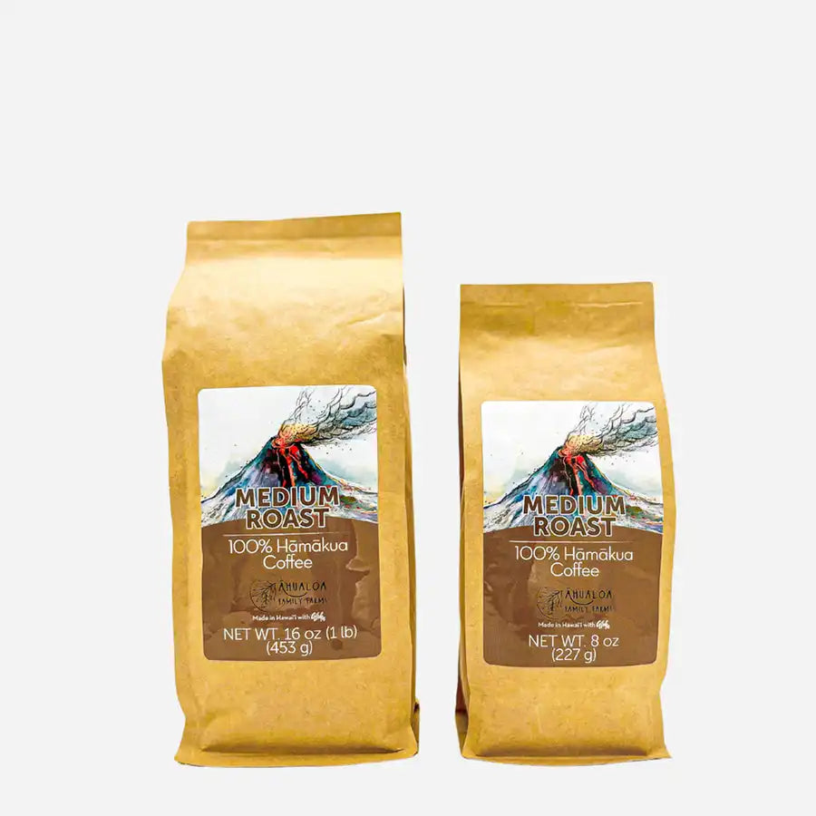 100% Hamakua Medium Roast Coffee Beans