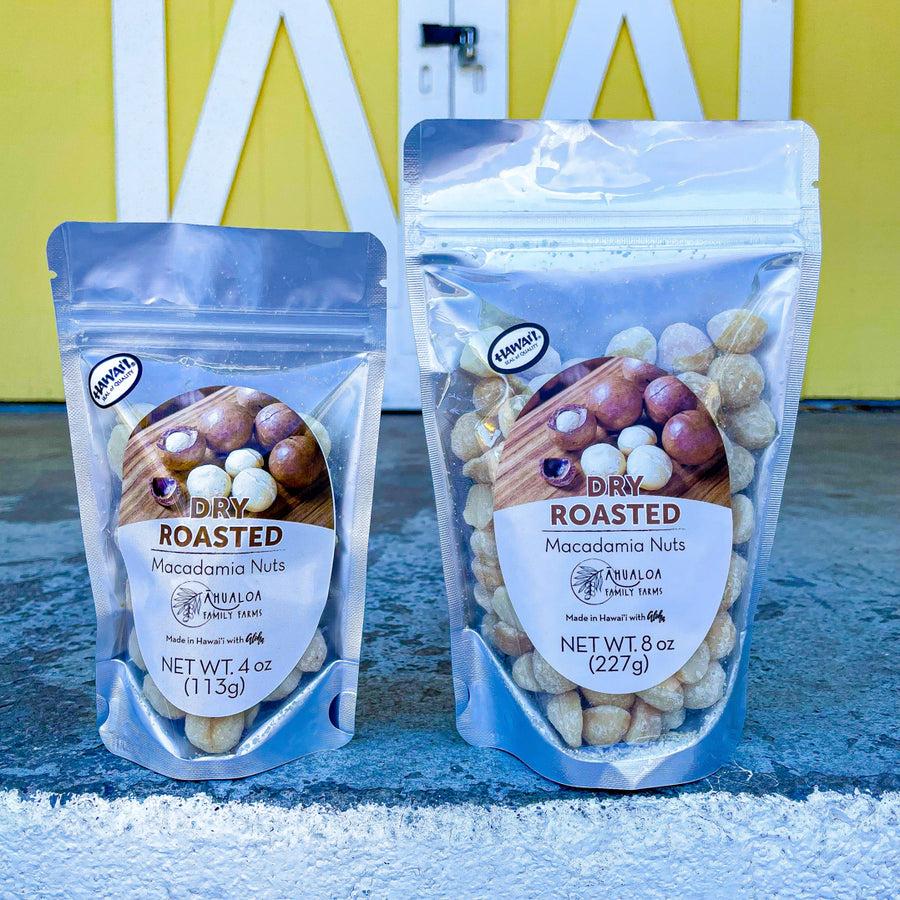 Dry Roasted Macadamia Nuts Ahualoa Family Farms
